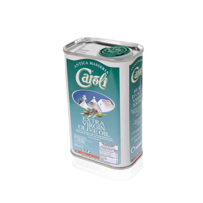 EXTRA VIRGIN OLIVE OIL “ANTICA MASSERIA CAROLI” Cold Pressed 250ml Tin - Zappelloni Imports