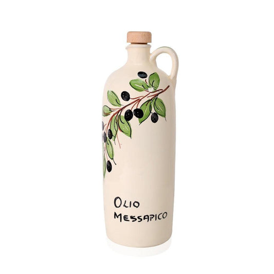 EXTRA VIRGIN OLIVE OIL FRUITY FLAVOUR “MESSAPICO” 1L Ceramic Bottle - Zappelloni Imports